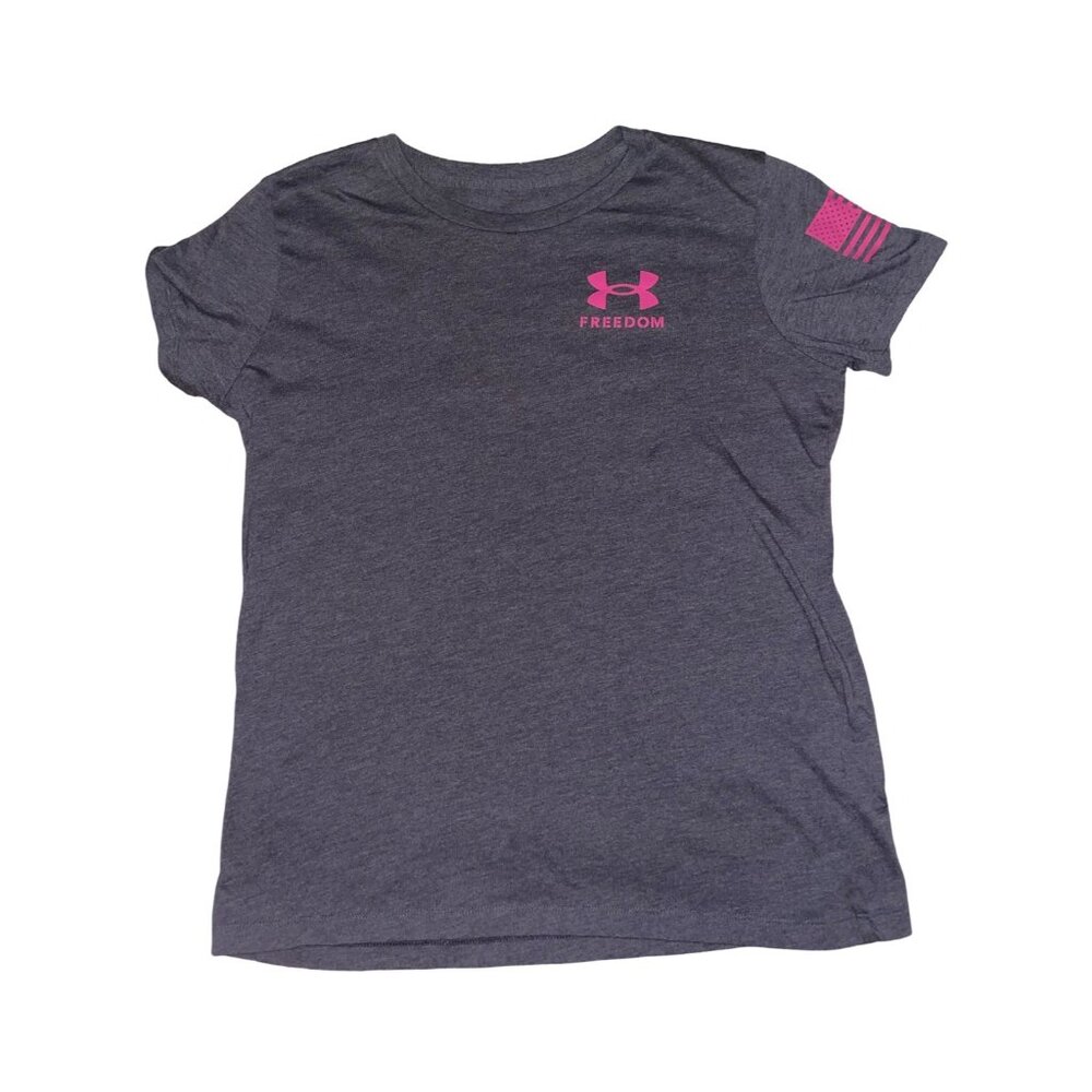 Under Armour patriotic American flag t-shirt dark grey SMALL